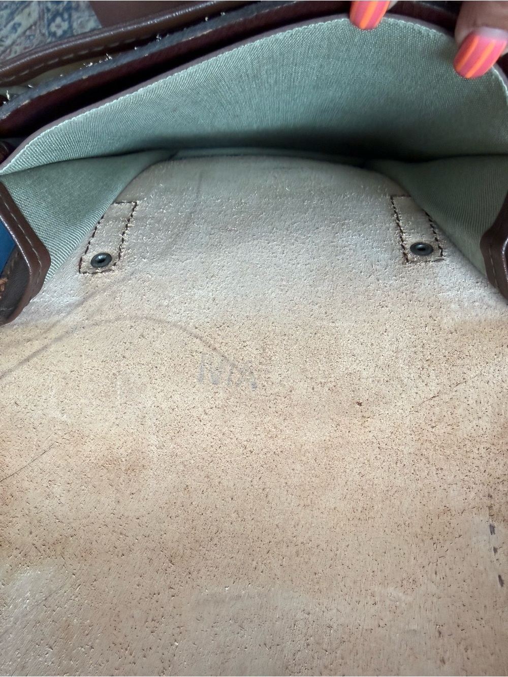 Vintage USSR Soviet Officer Planshet Leather Map Case Document Bag - Picture 4 of 9